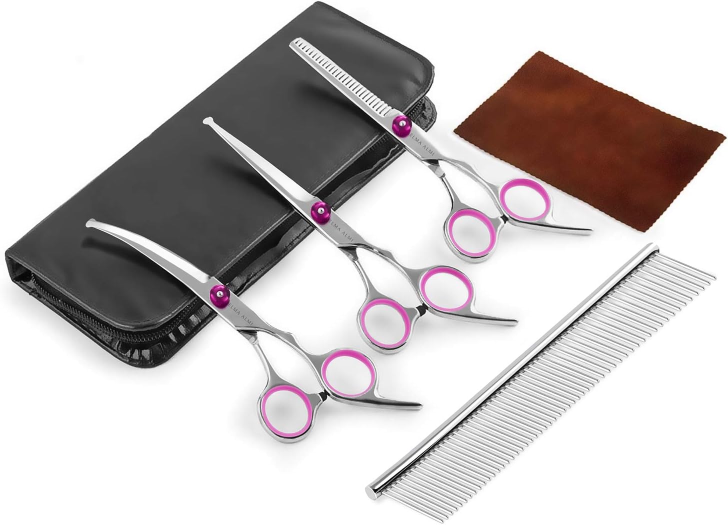 ELMA ALMI Dog Grooming Scissors - Dog Scissors for Grooming, Pet Grooming Scissors, Grooming Scissors for Dogs: Home Improvement