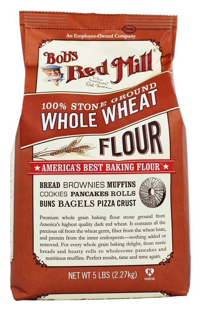 Bobs Red Mill Whole Wheat Flour, 5 LB