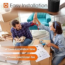 addlon 52 inch Ceiling Fans No Lights, Low Profile