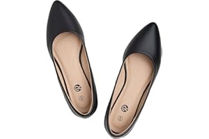 Rekayla Women's Flats Classic Pointed Toe Ballet Flats Shoes for Women Business Casual Office Comfort Slip On Work Flats Shoes Versatile Dress Shoes for Women