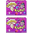 WARHEADS Berry Cubes - Sour, Sweet Berry Mix - Wildberry, Cloudberry, Blueberry, & Sourberry Flavors - 3.5 oz. Theater Boxes - 2 Pack