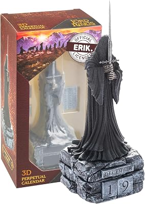 O Senhor dos Anéis Calendário Perpétuo 3D