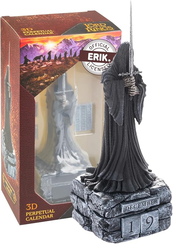 O Senhor dos Anéis Calendário Perpétuo 3D