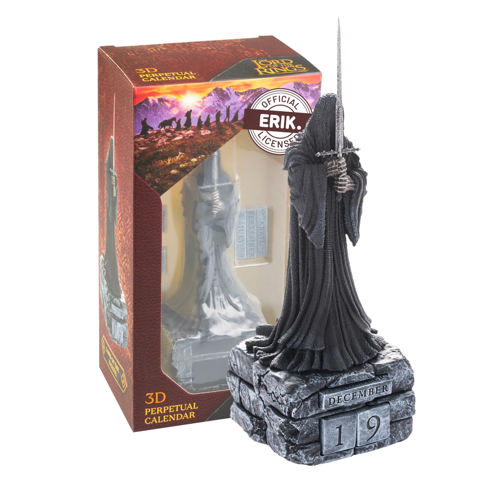 Grupo Erik Perpetual Calendar - The Lord Of The Rings Merchandise | Desk Calendar, Home Office Desk Accessories, Home Decor Accessories | Lord Of The Rings Gifts, LOTR Gifts