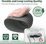 T4U 6 Pack 10cm Self Watering Plant Pots Indoor Grey Plastic view 5