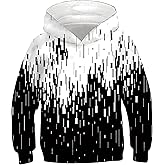 RAISEVERN Kids Hooded Sweatshirt 3D Pullover Hoodie for Girls Boys with Pocket for 6-16 Years