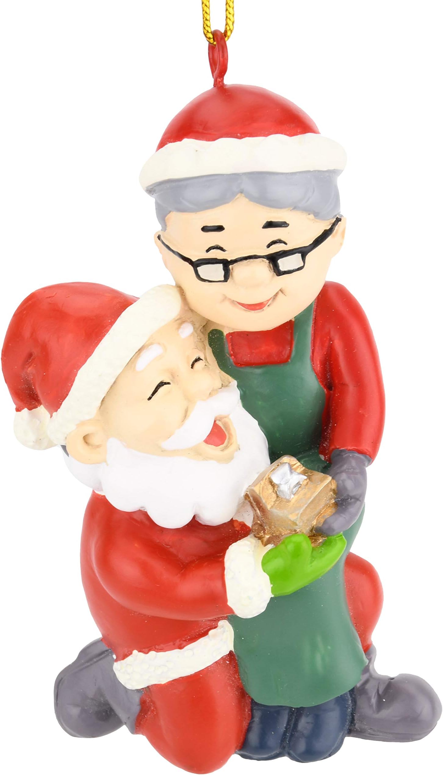 Tree Buddees I Do! - Mr & Mrs Claus Proposal Wedding Christmas Ornaments