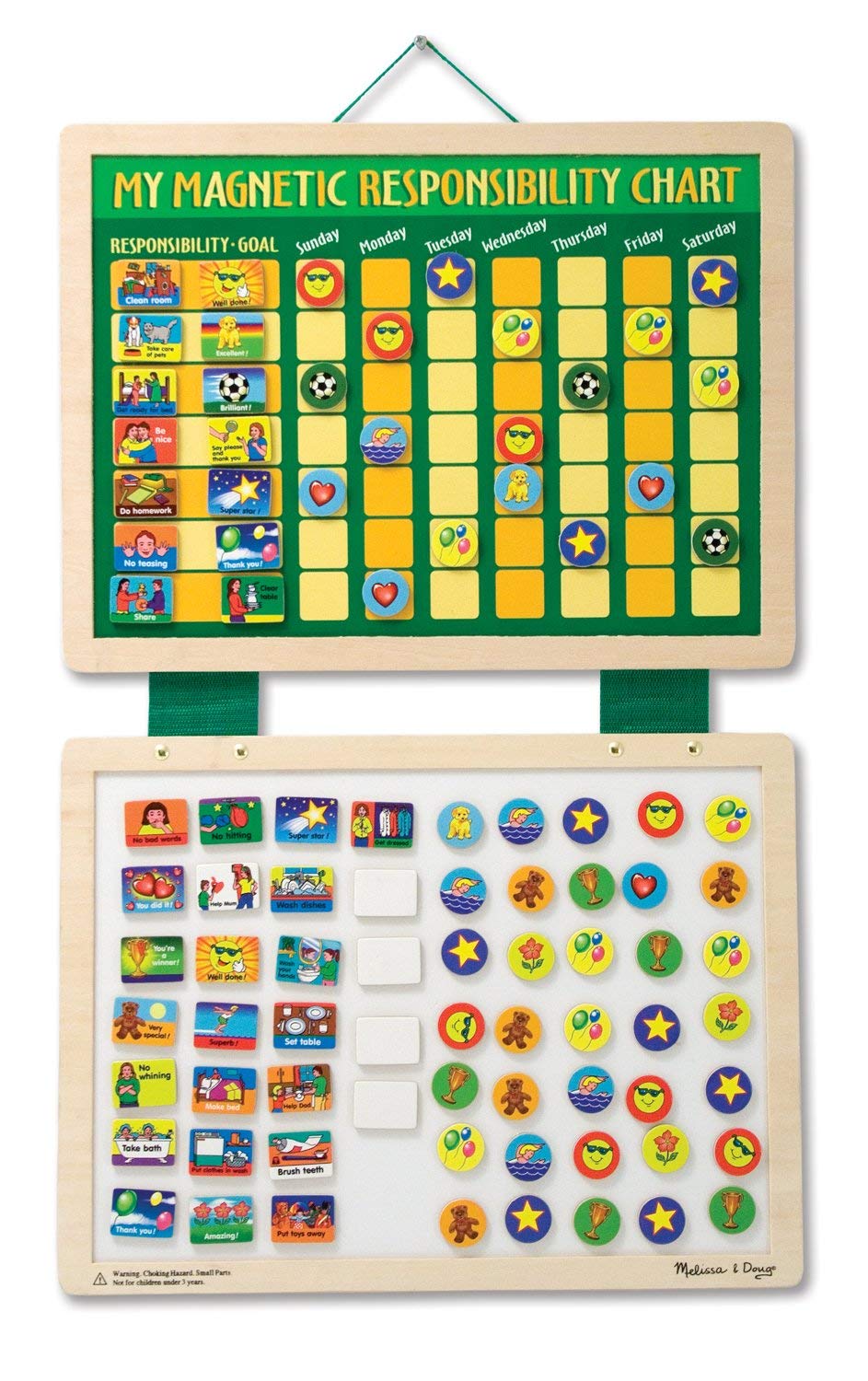 Melissa & Doug My Magnetic Responsibility Chart, Developmental Toy, Cognitive Skills, 4+, Gift for Boy or Girl — image 1