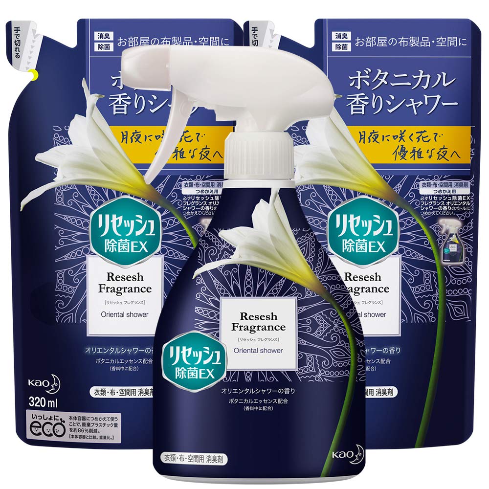 Mua Amazon Co Jp 限定 まとめ買い リセッシュ 除菌ex フレグランスタイプ 消臭芳香剤 液体 消臭スプレー 布用 空間消臭用 オリエンタルシャワー 本体 370ml 詰め替え 3ml 2個 Tren Amazon Nhật Chinh Hang 21 Fado