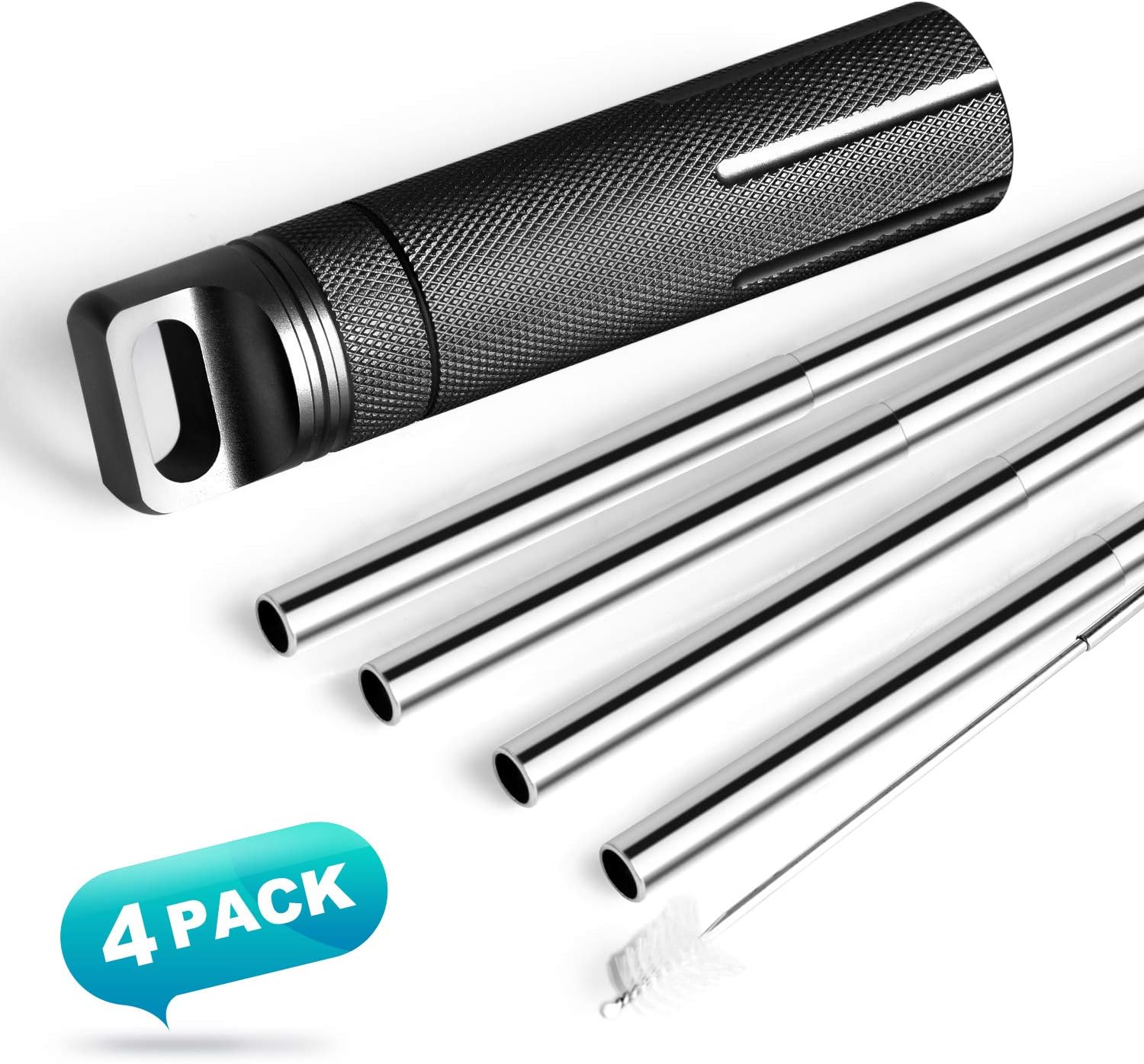 Reusable CollapsibleStraws, Telescopic Stainless Steel