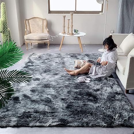 Amazon カーペット 冬用 絨毯 おしゃれ シャギー 柔らかい ラグ 長い毛足 長方形 洗える 滑り止め 折り畳み 防ダニ 抗菌 ふわふわ 冷房 床暖房 ホットカーペット対応 ホール リビング ベッドルーム マイクロファイバー 厚め ラグマット 180 0cm ラグ カーペット