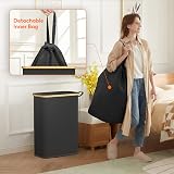 Lifewit 50L Slim Laundry Basket with Lid Narrow Foldable With Removable Bag view 4