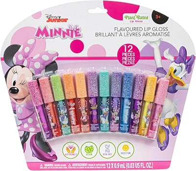 Townley Girl Minnie Mouse 12 Piece Lip Gloss Set for Girls Party Favors