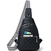 LATMAP Sling Bag For Women Fanny Pack Crossbody Travel Shoulder Belt Bags Tote Backpack Purse Faux Leather