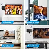 woeita Firmrock TV Aerial 50 Miles Digital Ultra Thin HDTV DVB-T2 12 ft Cable view 6