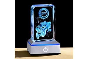 QIANRUNA 3D Crystal Libra Astrology Constellation Zodiac Gifts for Women Men,Libra Gifts for Boyfriend Girlfriend Husband Wife Astrology Lovers,Astrology Zodiac Stuff Signs Gifts for Room Decor