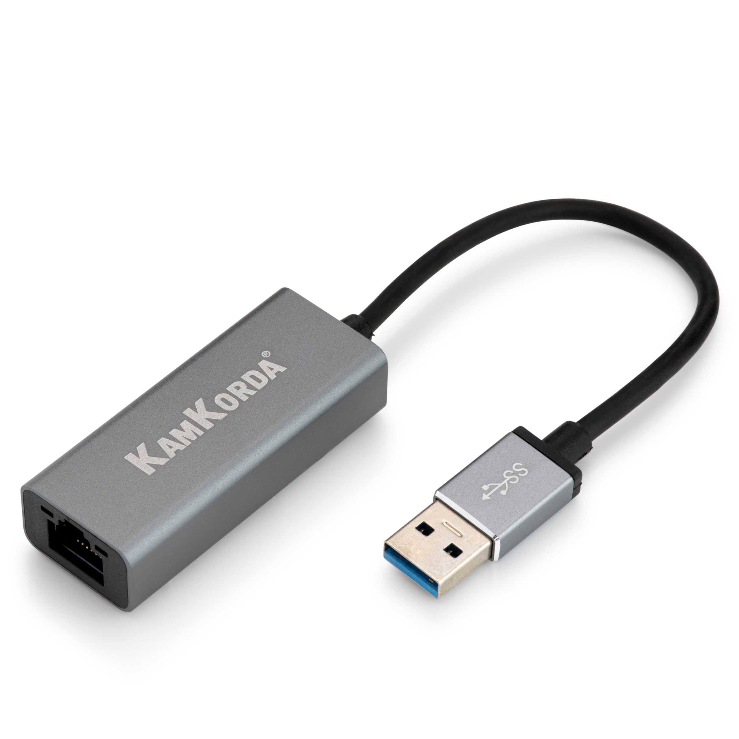 Ethernet to USB 3.0 Adapter, RJ45 Network Adapter for Laptop, PC, Switch, MacBook, Chromebook, Surface Pro