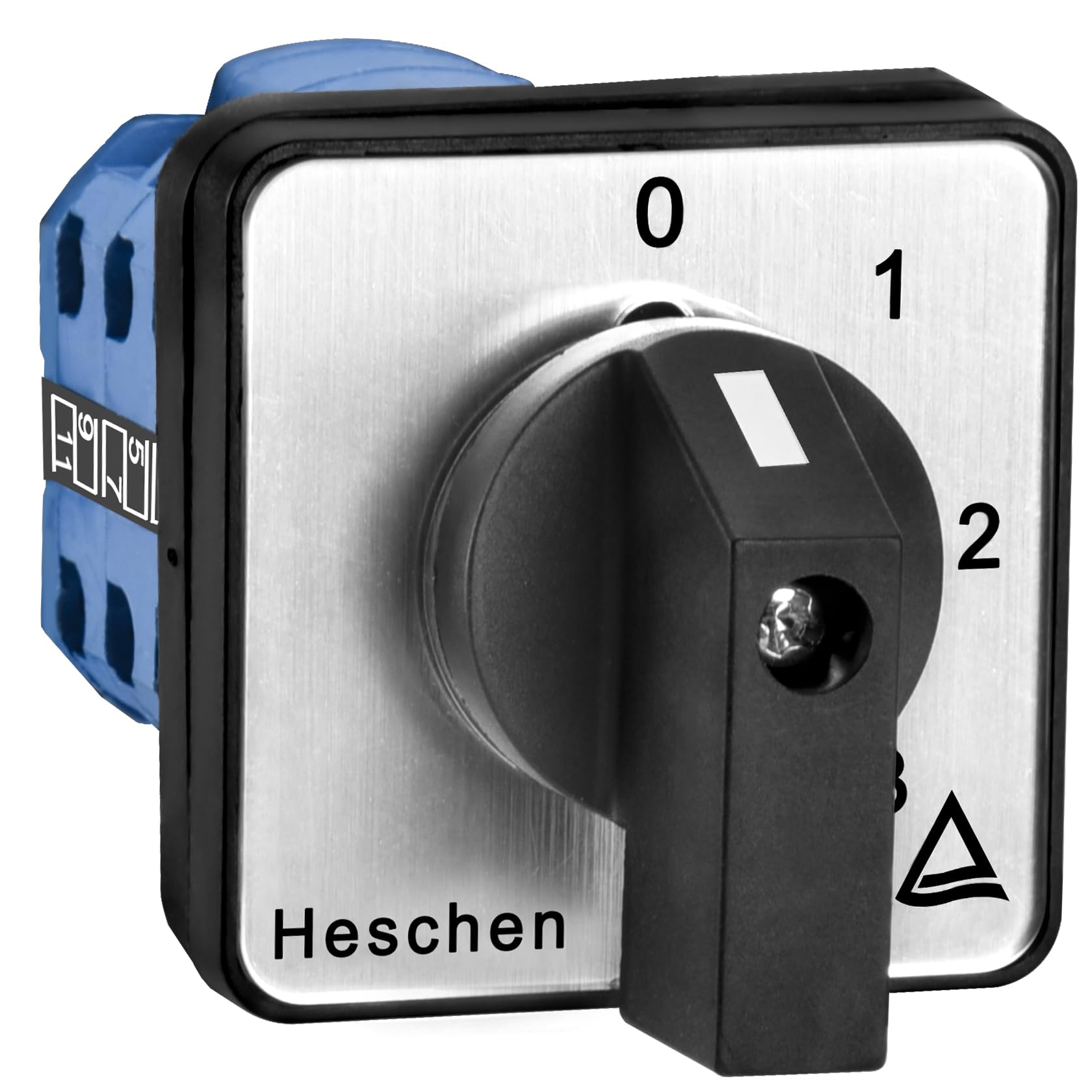 Heschen Universal Rotary Cam Selector Changeover Switch, LW28-20/0123.3, 660V 20A, 4 Position, 3 Phase, 12 Terminals