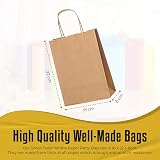 Thepaperbagstore 20 Brown Small Paper Party Bags With Handles 18x22x8cm view 5