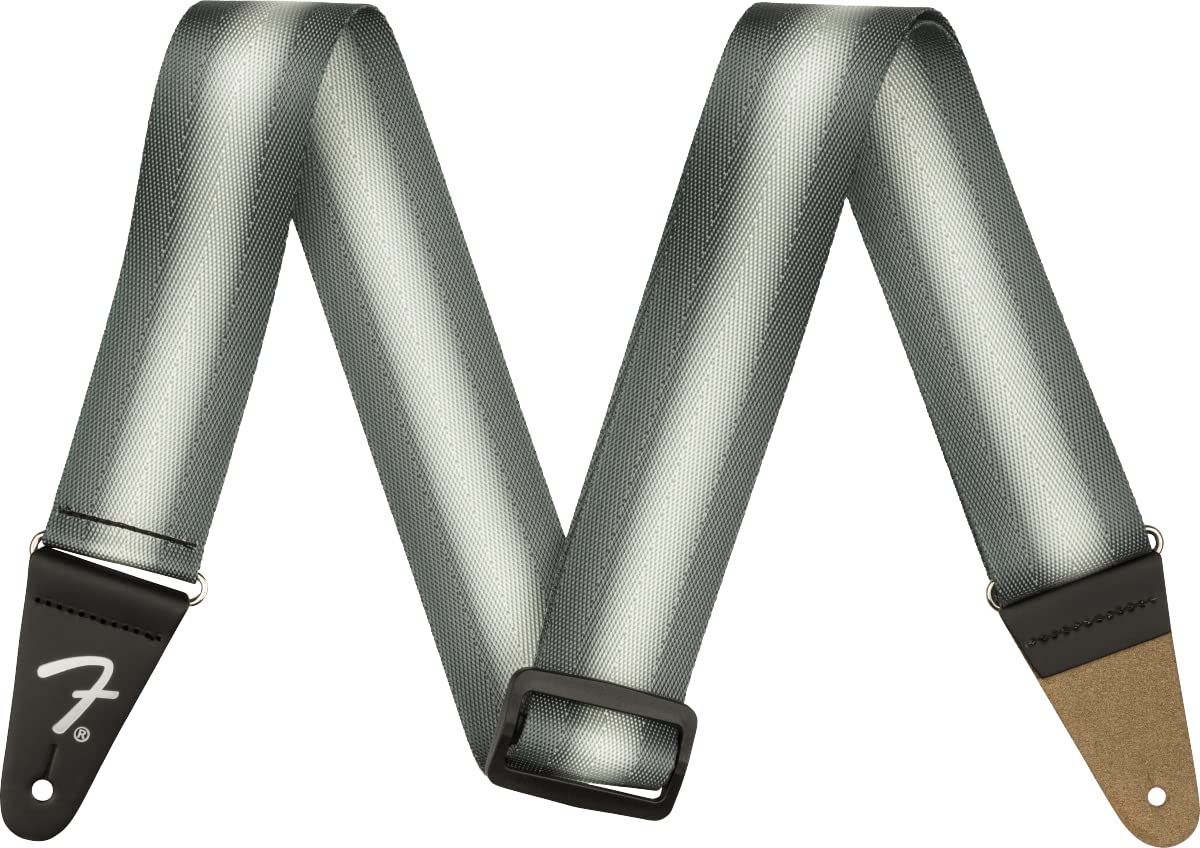 Fender Guitar Strap, Premium Nylon Webbing, Adjustable 35"-60", Mercury