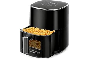 Air Fryer, 6-Quart Smart Air Fryer, 12-in-1 Functions - Air Fry, Roast, Reheat, Dehydrate, Bake, Steam, and More, 400?¡ãF Max