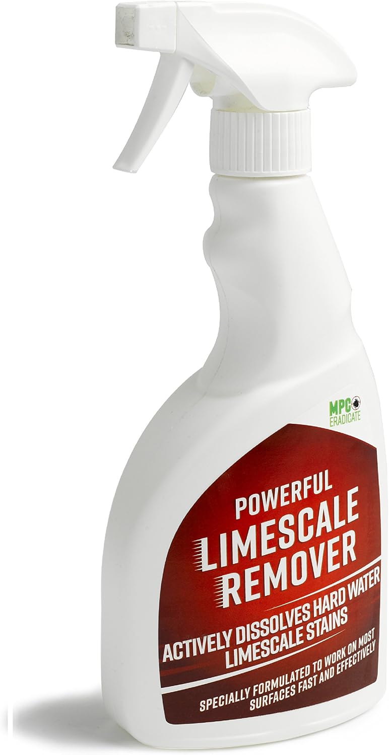 MPC ERADICATE Limescale Powerful Hard Water Stain Remover Bath Bathroom Descaler Tap Taps Shower Head tiles Screen Window Door enclosure