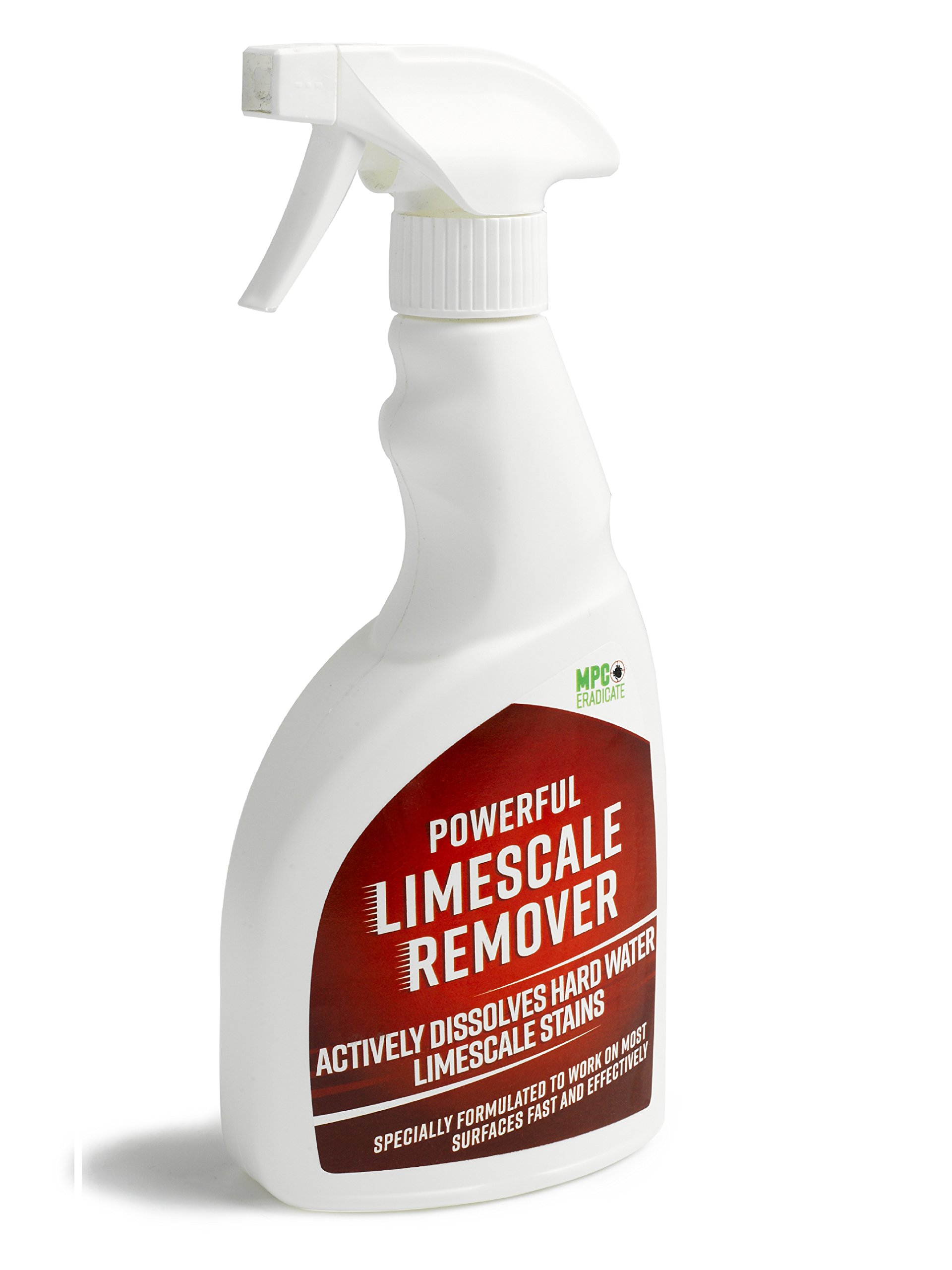 MPC ERADICATE Limescale Powerful Hard Water Stain Remover Bath Bathroom Descaler Tap Taps Shower Head tiles Screen Window Door enclosure