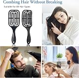 Vinabo Detangling Hair Brush for Wet & Dry Hair, No Pulling view 5