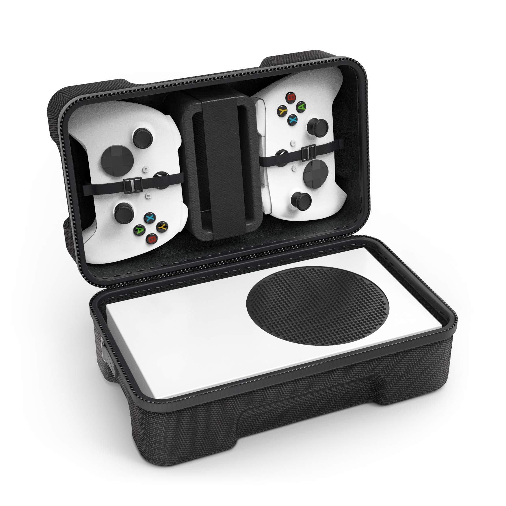 Photo 1 of SHBC Hard Carrying Case Compatible with Xbox Series S Game Console Travel Storage Bag for Wireless Controllers and Accessories
