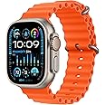 Apple Watch Ultra 2 [GPS + Cellular, 49mm] - Titanium Case with Orange Ocean Band, One Size (Renewed)
