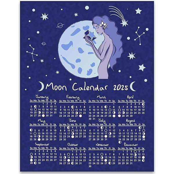 Amazon.com: 2025 Calendar-11x14 Unframed Poster-Moon Phases Lunar Poster - Astrology Wall Art - Celestial Calendar 2025 - Moon Cycle Chart & Lunar Phase Tracker - Whimsical Wall Calendar -Zodiac Constellation Art : Home & Kitchen amazon-com-2025-calendar-11x14-unframed-poster-moon-phases-lunar-poster-astrology-wall-art-celestial-calendar-2025-moon-cycle-chart-lunar-phase-tracker-whimsical-wall-calendar-zodiac-constellation-art-home-kitchen