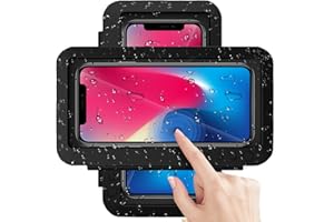 Shower Phone Holder Waterproof - Anti Fog High Sensitivity Touch Screen, 360°Rotation Wall Mount Shower Case for Phone for Ba