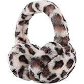 PESAAT Fluffy Ear Muff for Women Plush Earmuffs Kids Winter Earmuffs Girls Boys Cold Weather Ear Warmer