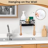 Sinnsally Sink Caddy Tidy Organizer with Self Draining Tray Sponge Holder view 5