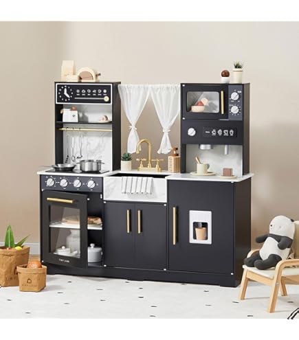 Cocina De Madera Infantil 2 En 1 Con Barra - Ideal Para Juegos Al Aire Libre Y Aventuras De Barro