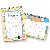 Personalized Name Tracing Worksheets for Kids Custom Handwriting Practice Writing Sheets Book A4 Paper Learning for Preschool Kindergarten