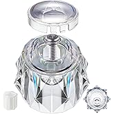 Dreyoo Faucet Handle Compatible with Delta RP17451, Replacement Faucet Handle with Offset Hole for Shower/Tub, 2-1/2'' x 2-1/