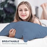 DN Collection Pillow Cases 2 Pack 50x75 cm Navy Microfiber OEKO-TEX view 5