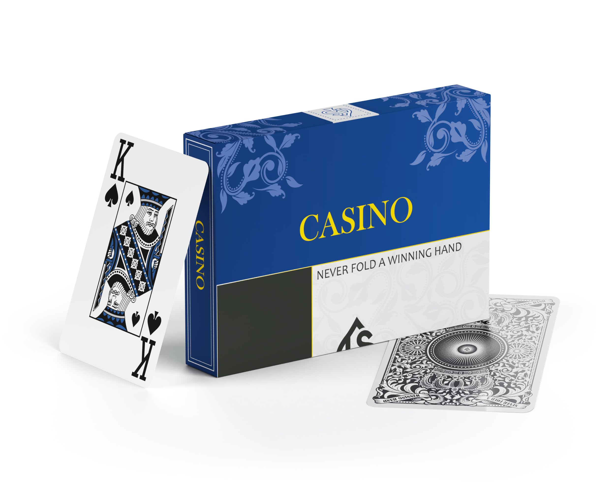 TS Spielkarten Premium Poker & Blackjack Karten 2er Set Casino | 100% Kunststoff | Wasserfest | 63x88 mm | 2 Decks mit je 57 Karten