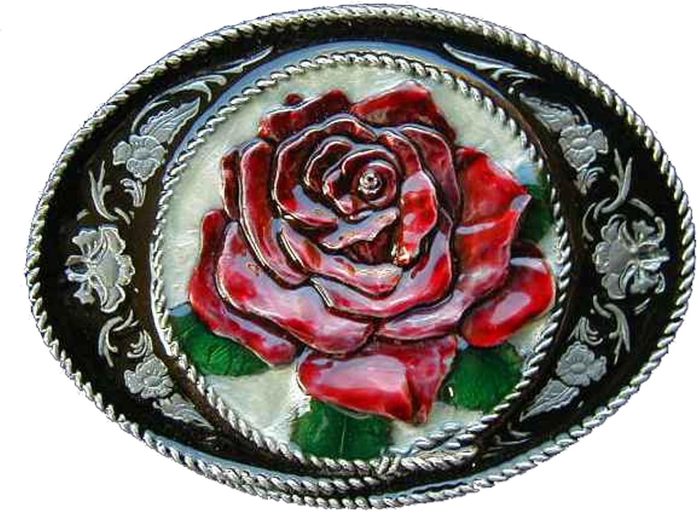 Western Rose Colored Novelty Belt Buckle Clothing