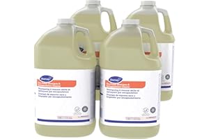 Diversey 9BP92017 Dry Foam Shampoo & Encapsulation Cleaner, Heavy Traffic Neutral Carpet & Upholstery Shampoo, Floral Scent, Concentrate, 1-Gallon (Pack of 4)