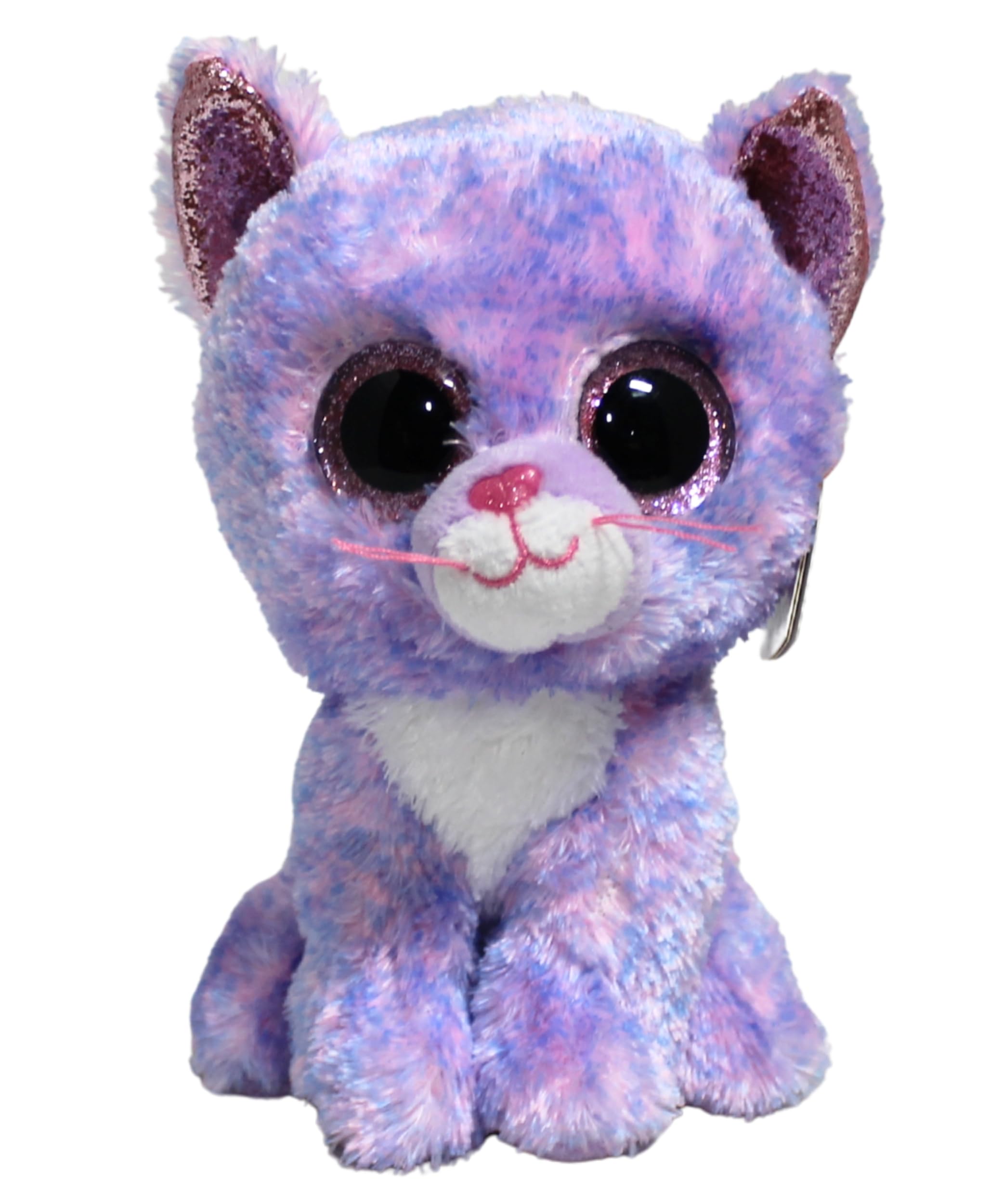 TY 2007521 Cassidy Cat Beanie Boo Stuffed Animal, Multicoloured