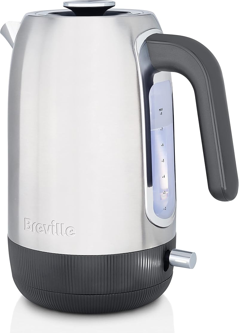 Breville Edge Electric Kettle 1.7 L 3kW Brushed Stainless Glow When Hot VKT192