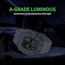 TSAR BOMBA Men's Automatic Watch Tonneau Luxury