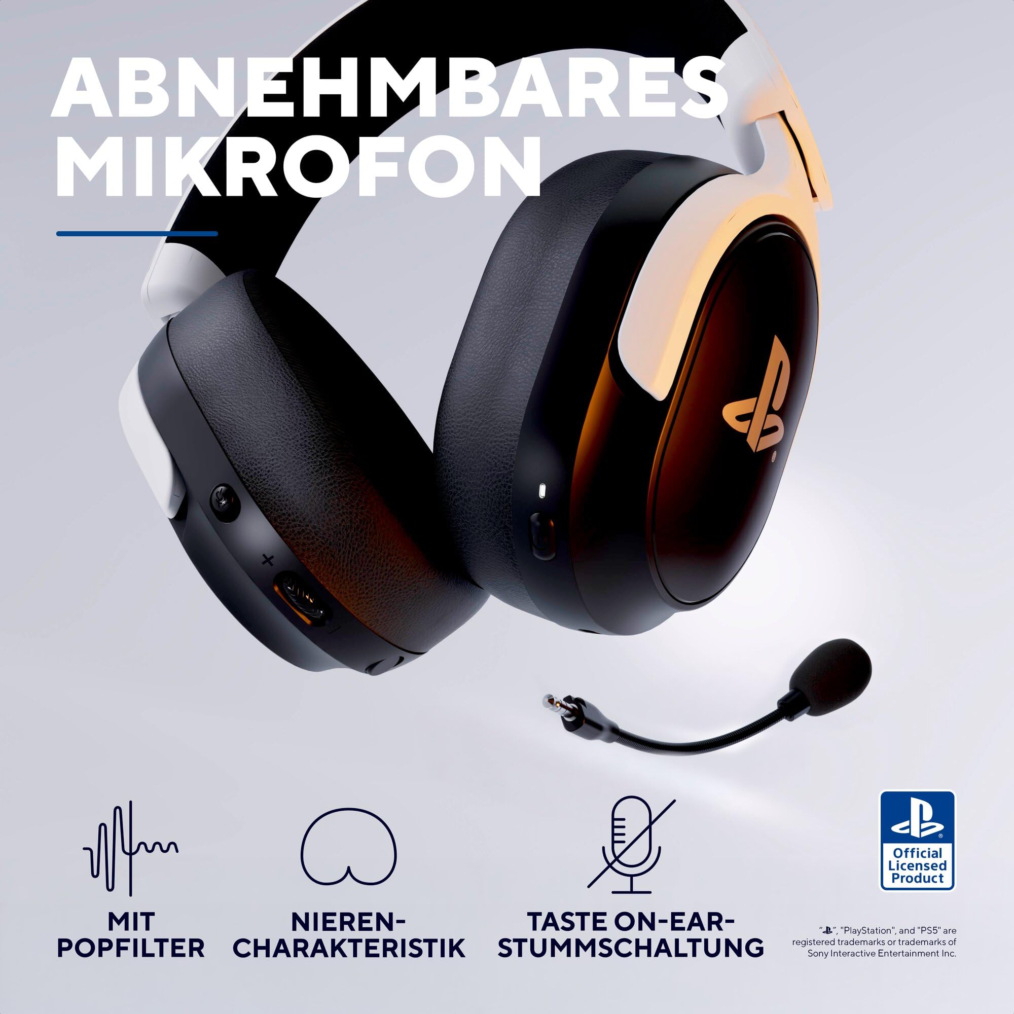 GXTrust Forta Kabelloses Gaming Headset Lizenziert für PlayStation 5 5