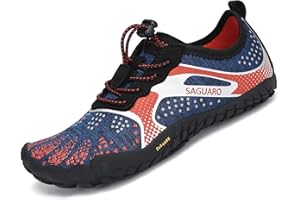 SAGUARO Kids' Barefoot Shoes Boys Girls Quick Dry Aqua Athletic Sneakers Lightweight Sport Footwear Toddler Water Shoes