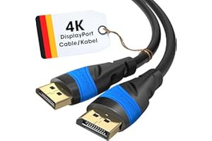 KabelDirekt – 8K DisplayPort Cable – 10m/32ft – Developed in Germany – Available in 1.5-25ft (DP/Display Port Monitor Cable f