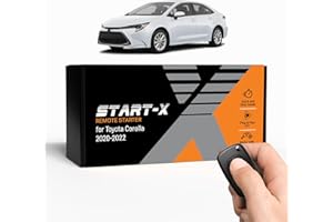 Start-X Remote Starter Kit for Toyota Corolla (2020, 2021, 2022) Vehicles | Push-to-Start Ignition | Plug N Play Install | Lock 3X to Remote Start | Zero Wire Splicing