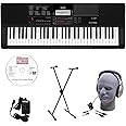 Casio CT-X700 EDP Educational Keyboard Pack with Power Supply, Stand, Headphones, USB Cable, and Instructional Software (CAS CTX700 EDP)