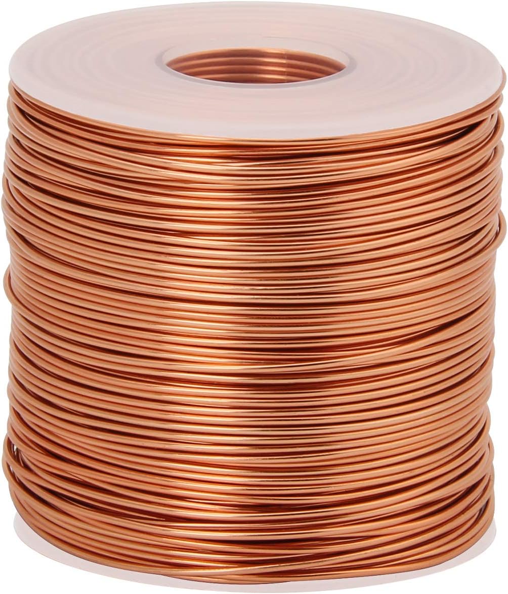 CoiTek 18 Gauge (1 mm) Aluminum Craft Wire 328 FT (100 m) Bendable